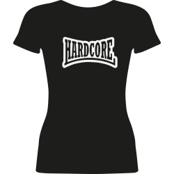 T-shirt Hardcore logo Outline Vrouw