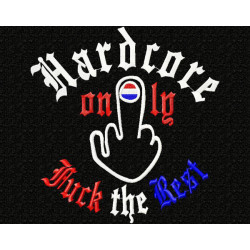 Hooded Hardcore only fuck te rest rwb