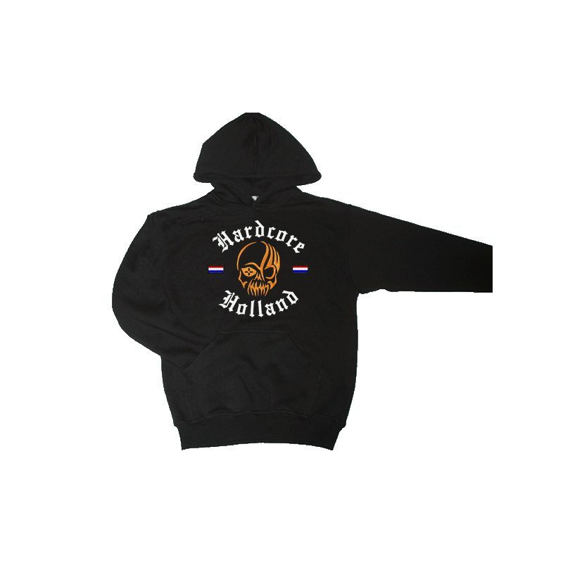 Hooded Sweater Hardcore Holland Skull